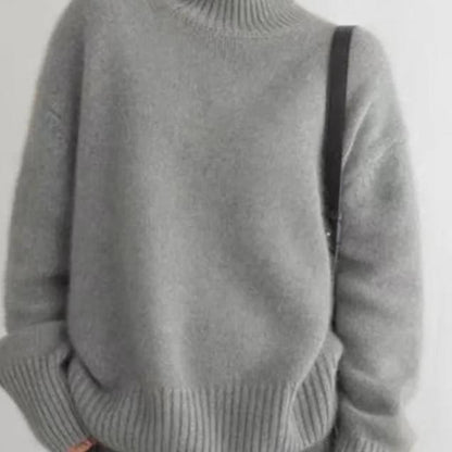 Oversized Roll-Neck Cashmere-Blend Jumper