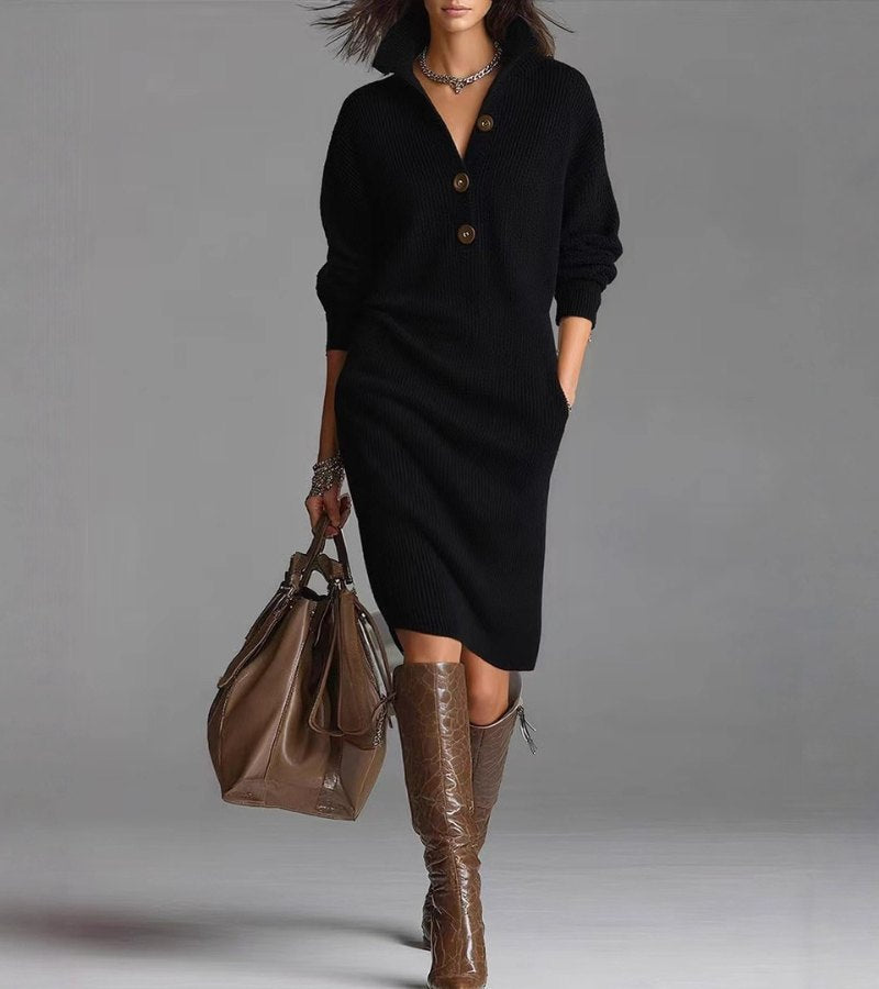 Knit Dress | Slim-Fit Soft Knit Dress