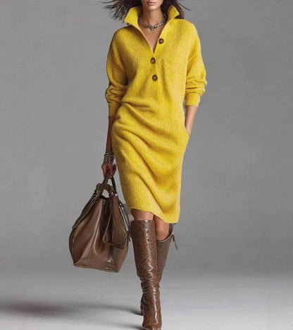 Knit Dress | Slim-Fit Soft Knit Dress