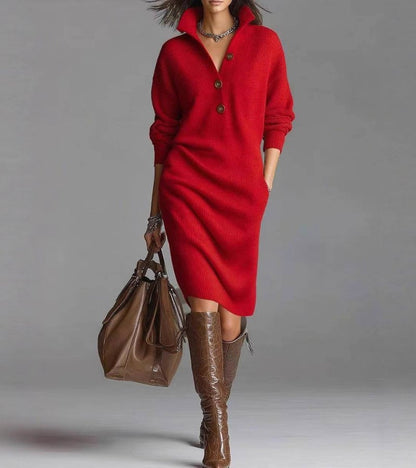 Knit Dress | Slim-Fit Soft Knit Dress