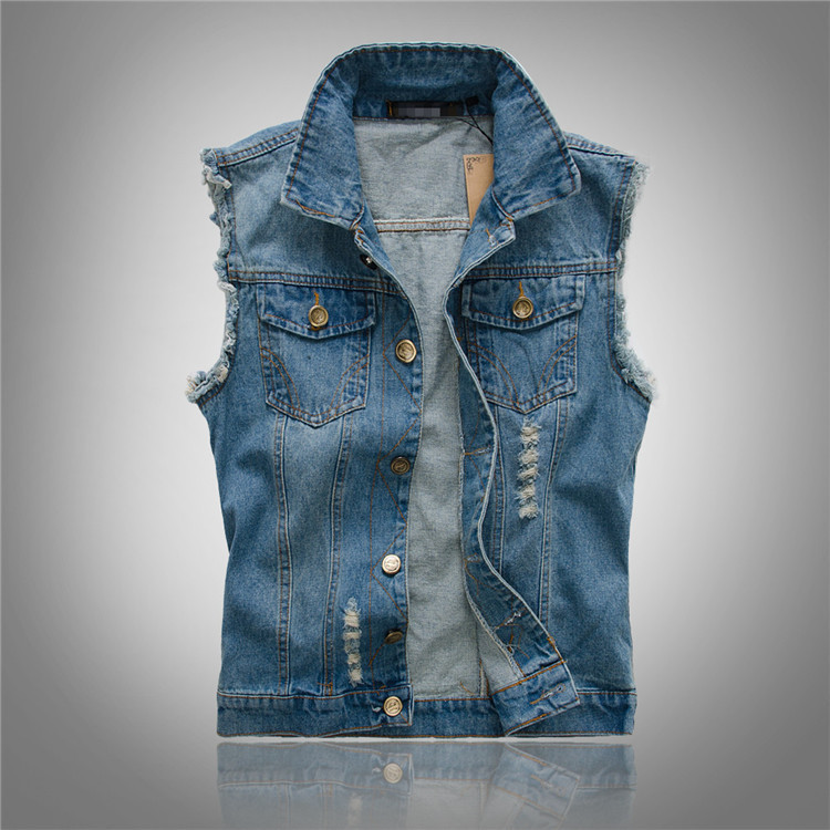 Denim Vest | Sleeveless Trucker Gilet