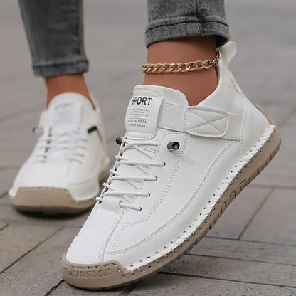 Orthopedic Sneakers | Textured Lace-Up Cushioned Sneakers