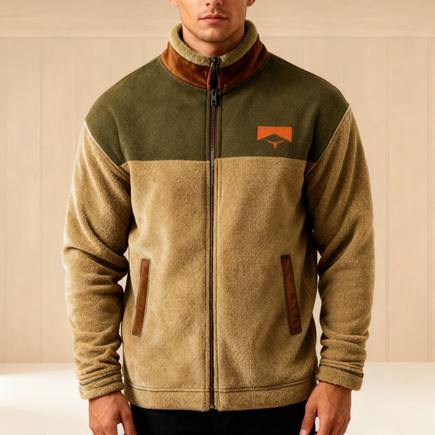 Casual Jacket | Full-Zip 3D Print Jacket
