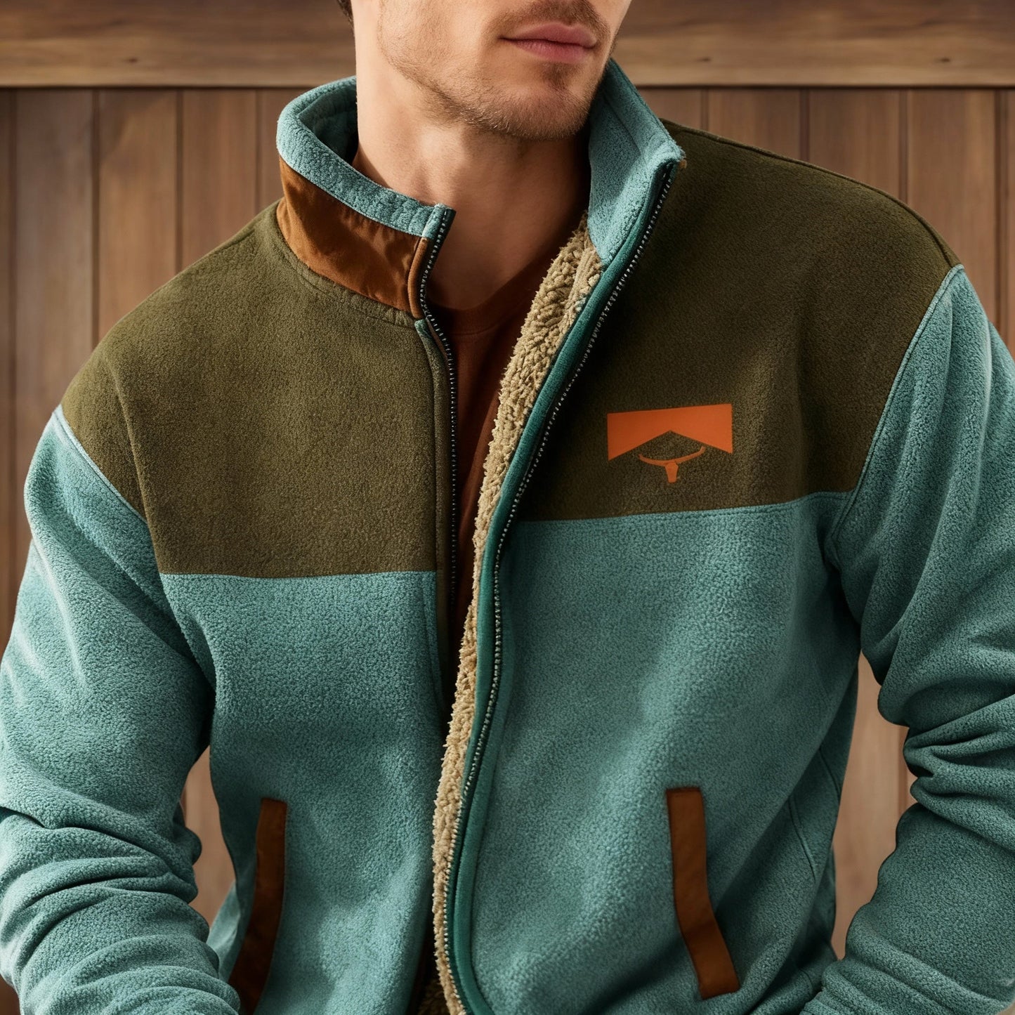 Casual Jacket | Full-Zip 3D Print Jacket