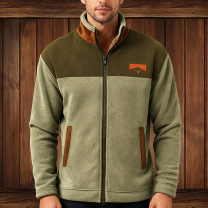Men's full-zip 3D print casual jacket