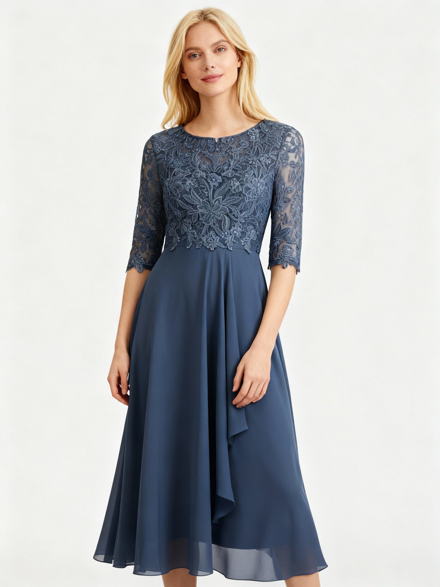 Chiffon Maxi Dress | Long Sleeve Elegant Maxi Dress