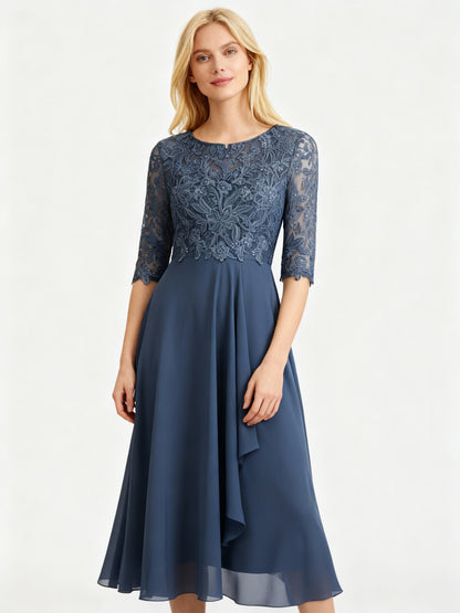 Chiffon Maxi Dress | Long Sleeve Elegant Maxi Dress