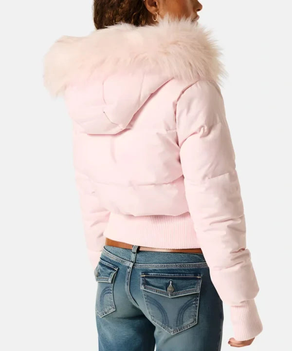 Quilted Winter Jacket | Faux Fur Hood Puffer