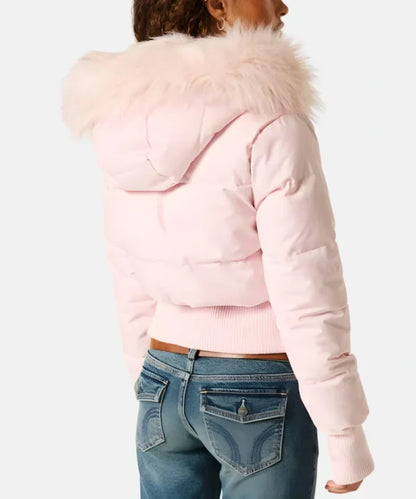 Quilted Winter Jacket | Faux Fur Hood Puffer