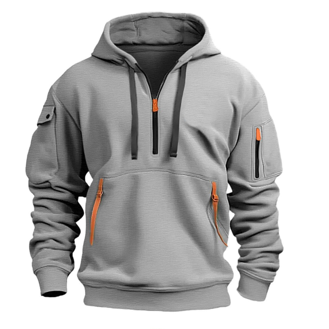 Hoodie | Zip-Pocket Casual Hoodie