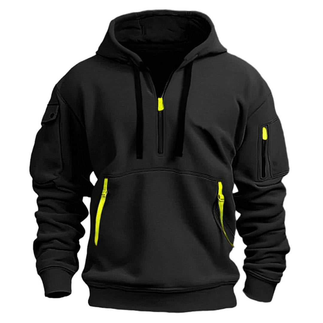 Hoodie | Zip-Pocket Casual Hoodie