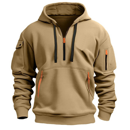 Hoodie | Zip-Pocket Casual Hoodie