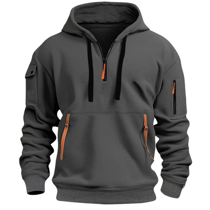Hoodie | Zip-Pocket Casual Hoodie