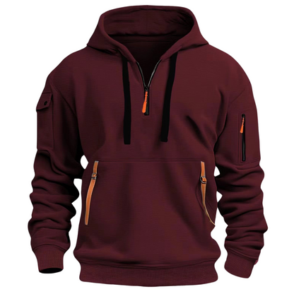 Hoodie | Zip-Pocket Casual Hoodie