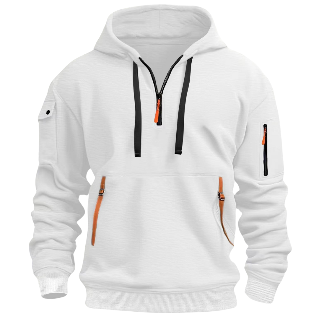 Hoodie | Zip-Pocket Casual Hoodie