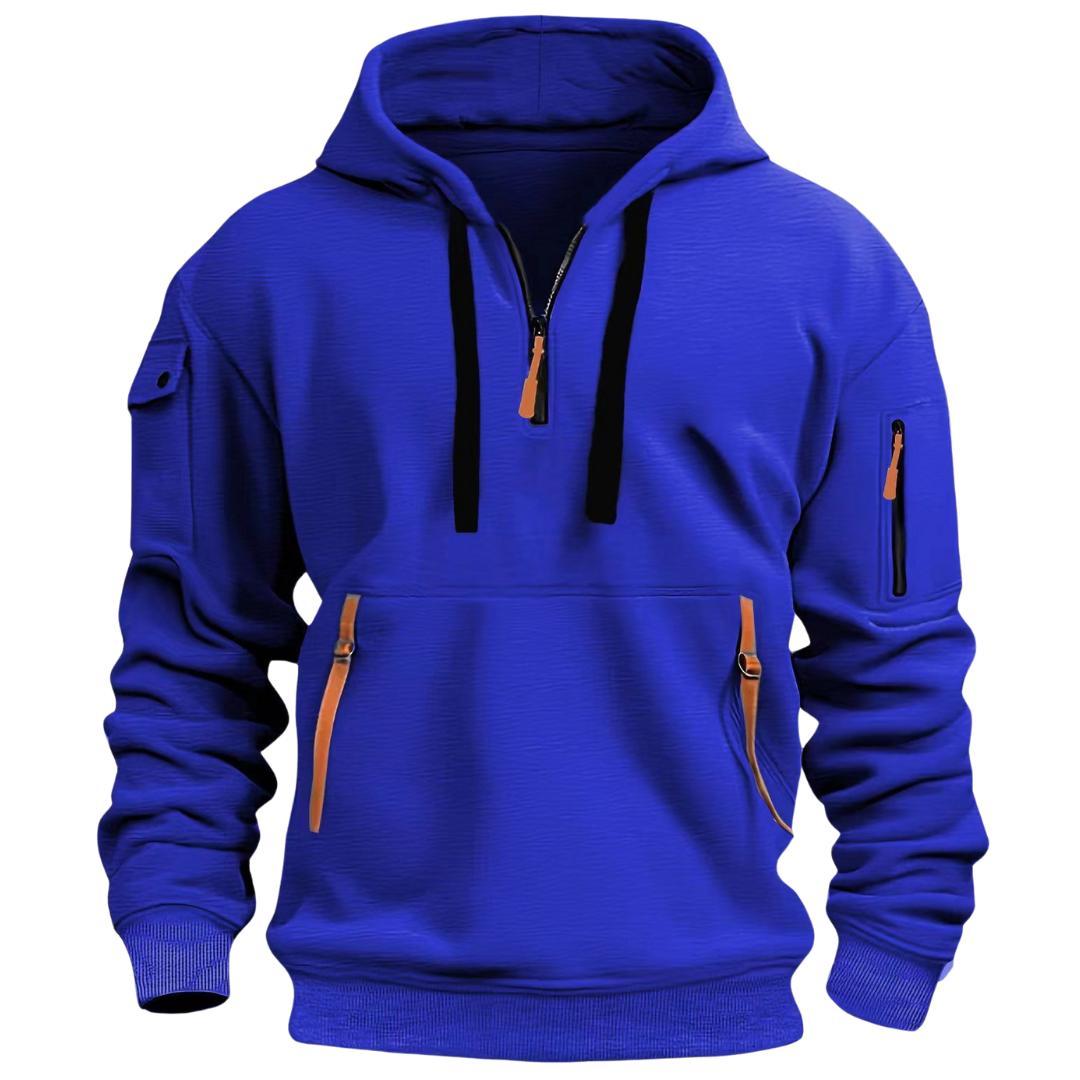 Hoodie | Zip-Pocket Casual Hoodie