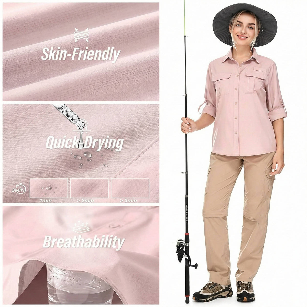 Women's Hiking Shirt | UPF 50 Long-Sleeve Outdoor Shirt