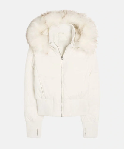 Quilted Winter Jacket | Faux Fur Hood Puffer