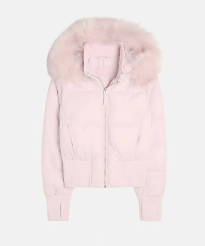Quilted Winter Jacket | Faux Fur Hood Puffer