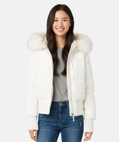 Quilted Winter Jacket | Faux Fur Hood Puffer