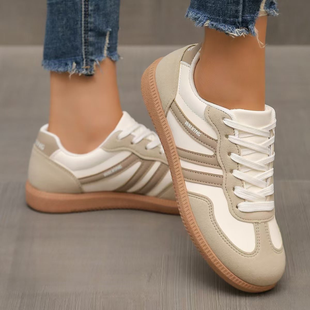 Orthopedic Suede Trainers | Wide Fit Cushioned Comfort Shoes