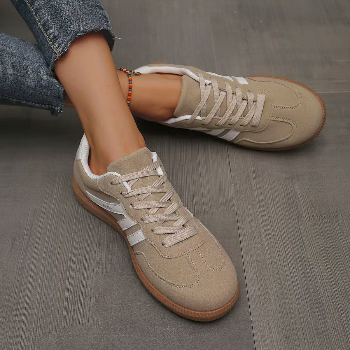 Orthopedic Suede Trainers | Wide Fit Cushioned Comfort Shoes