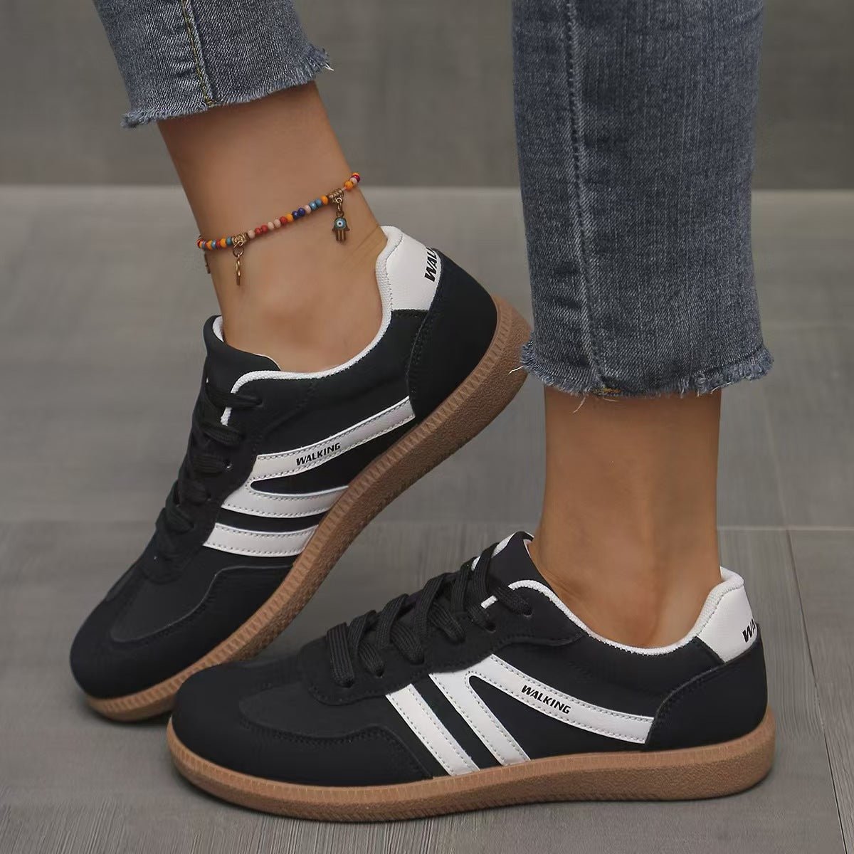 Orthopedic Suede Trainers | Wide Fit Cushioned Comfort Shoes