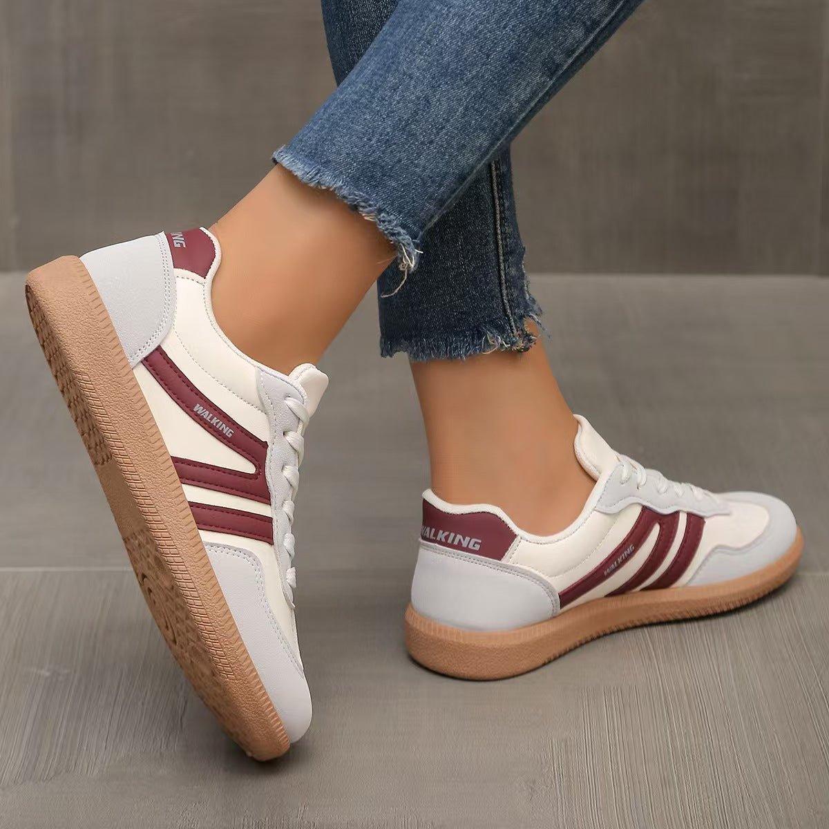 Orthopedic Suede Trainers | Wide Fit Cushioned Comfort Shoes