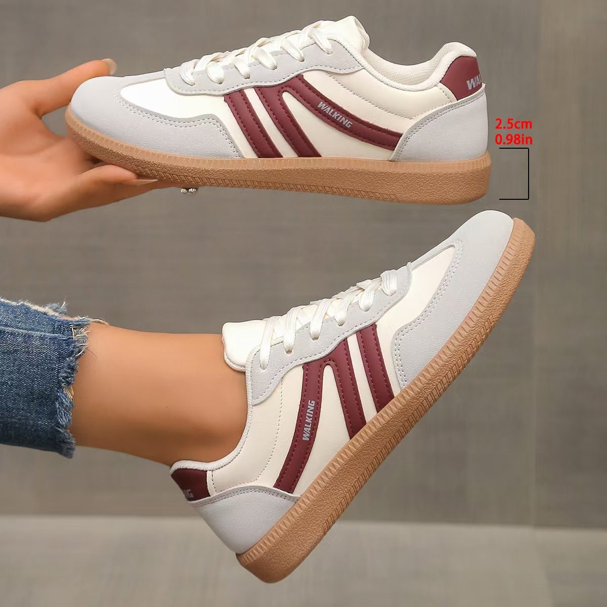 Orthopedic Suede Trainers | Wide Fit Cushioned Comfort Shoes
