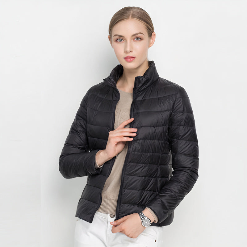 Women's lightweight padded puffer jacket