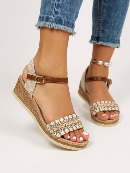 Women's Wedge Sandals | Braided Strap Wedges