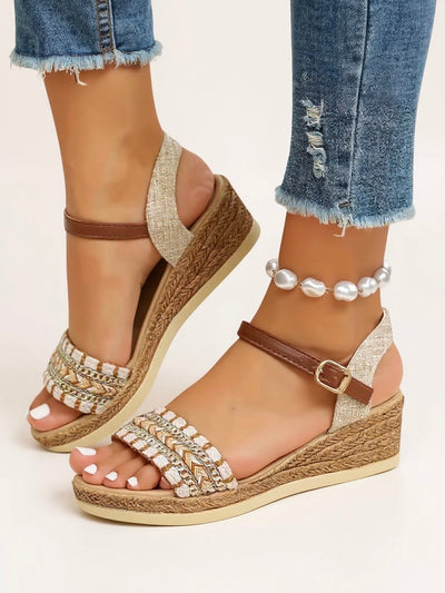 Women's Wedge Sandals | Braided Strap Wedges