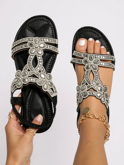 Women's Sparkle Sandals | Embellished Cushioned Sandals