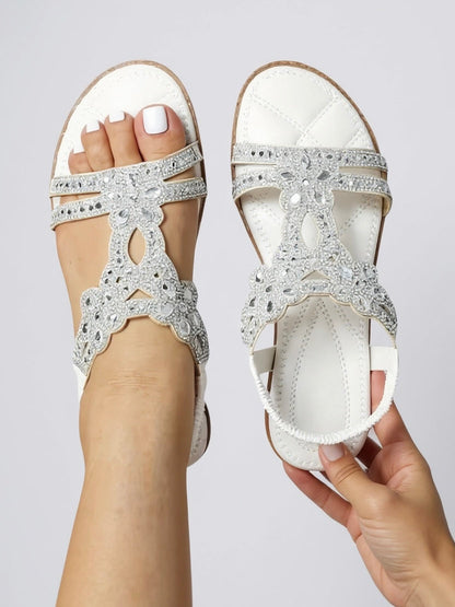 Women's Sparkle Sandals | Embellished Cushioned Sandals