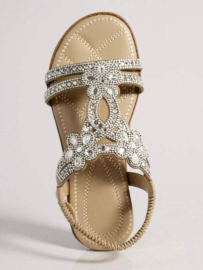 Women's Sparkle Sandals | Embellished Cushioned Sandals
