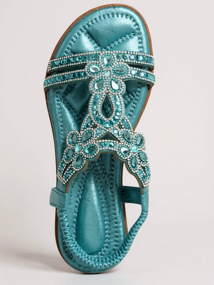Women's Sparkle Sandals | Embellished Cushioned Sandals