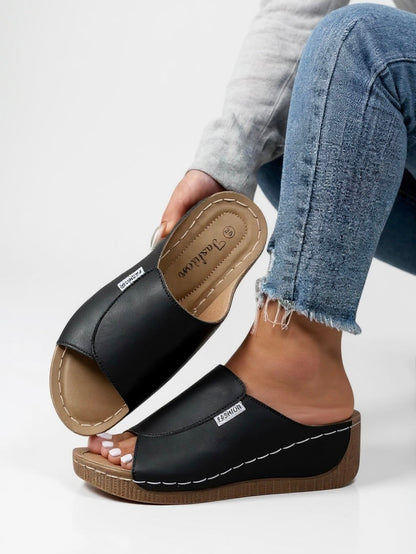 Women's Platform Slides | Minimalist Slide Sandals