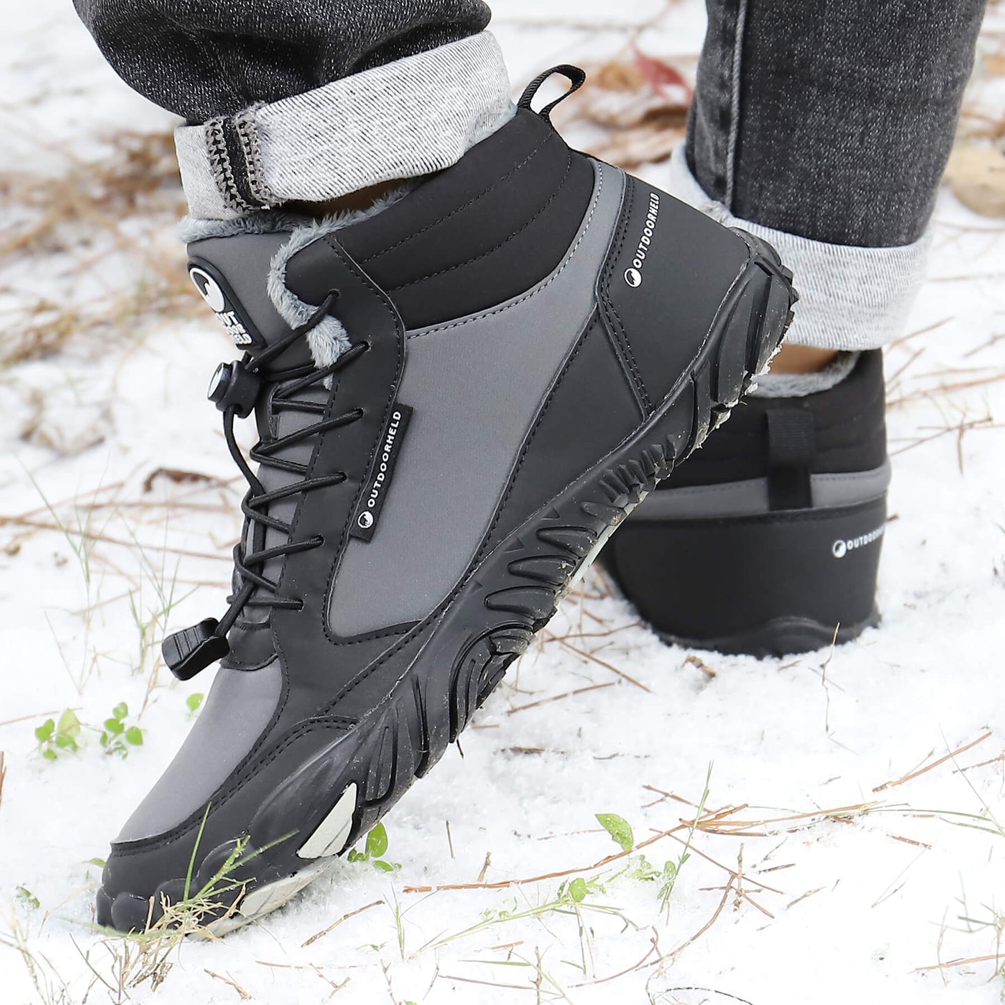 Barefoot Winter Boots | Warm Lace-Up Winter Boots