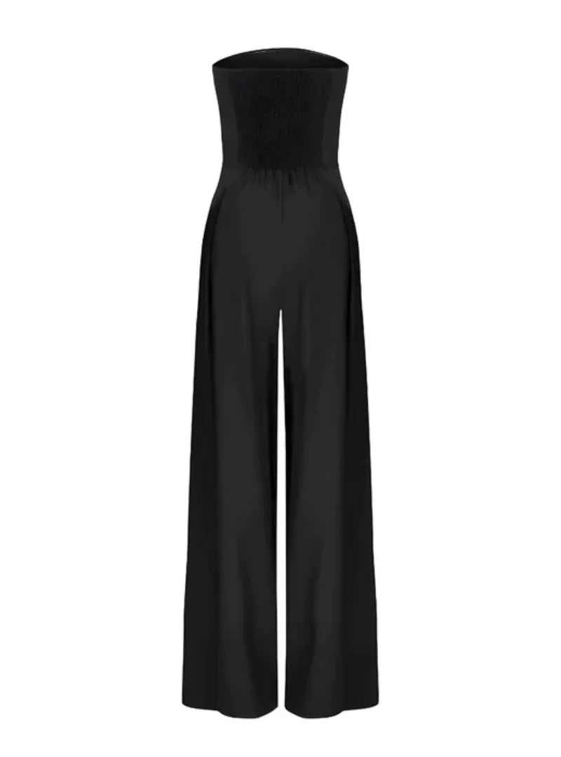 Strapless Jumpsuit | Wide Leg Summer Jumpsuit