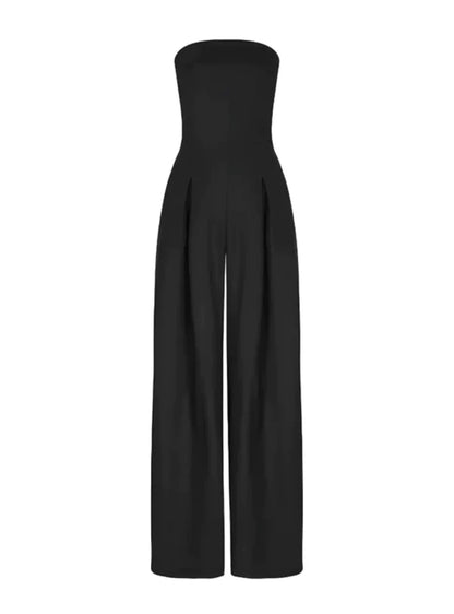 Strapless Jumpsuit | Wide Leg Summer Jumpsuit