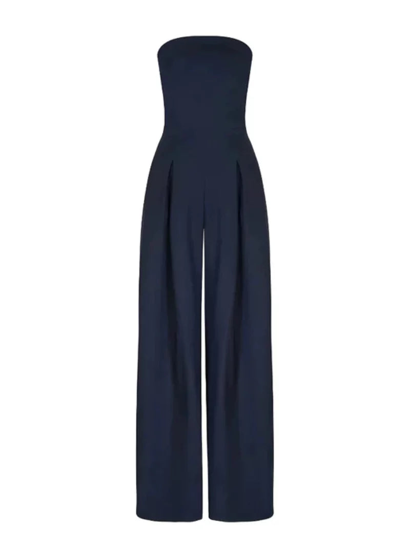 Strapless Jumpsuit | Wide Leg Summer Jumpsuit