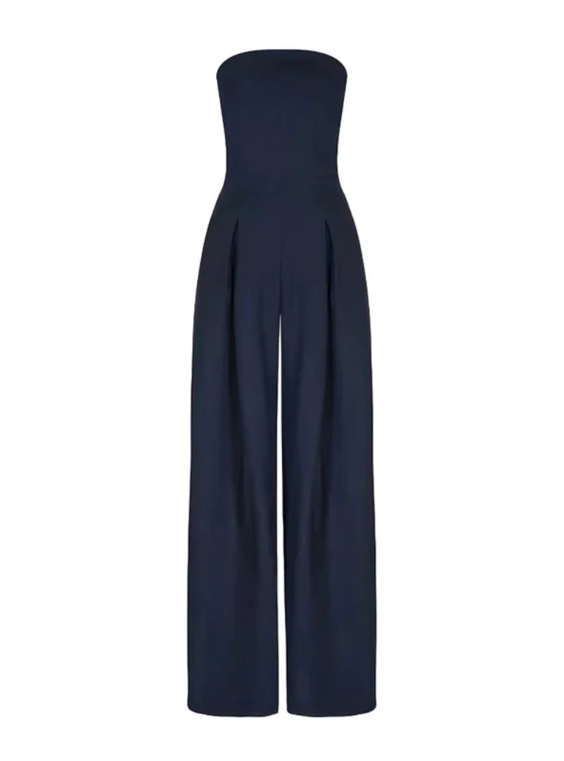 Strapless Jumpsuit | Wide Leg Summer Jumpsuit