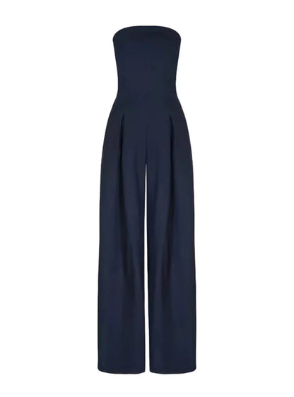 Strapless Jumpsuit | Wide Leg Summer Jumpsuit