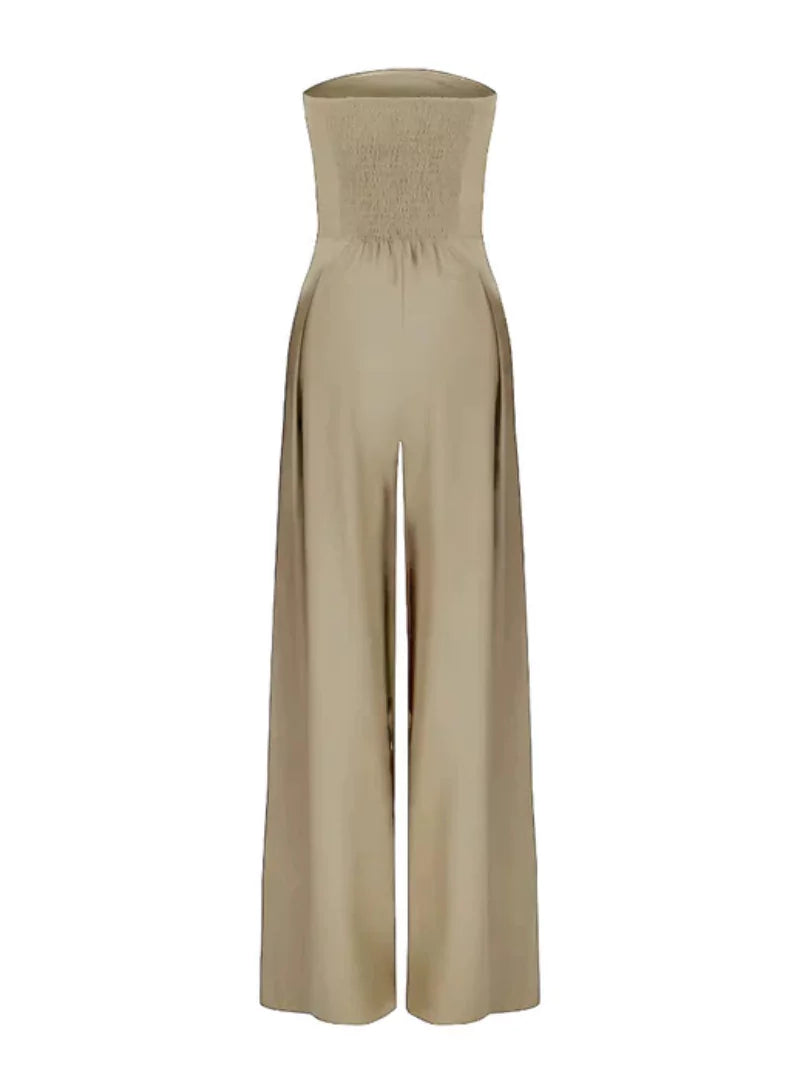 Strapless Jumpsuit | Wide Leg Summer Jumpsuit
