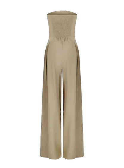 Strapless Jumpsuit | Wide Leg Summer Jumpsuit