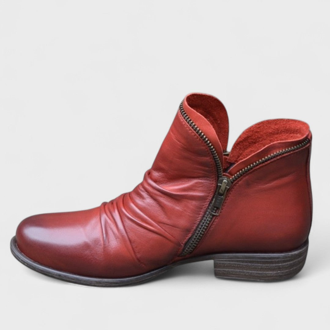 Orthopedic Comfort Ankle Boots | Supportive Block Heel Boots