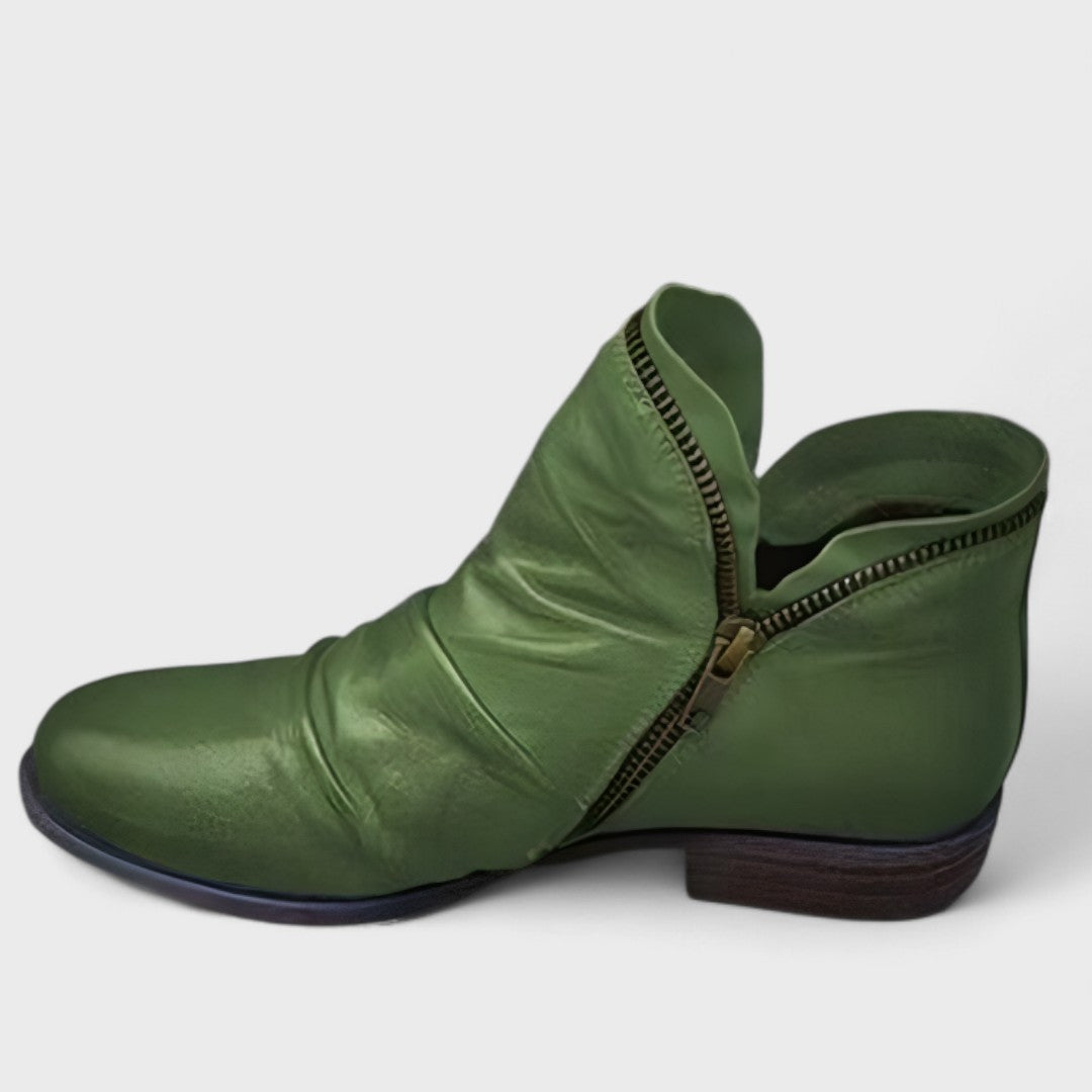 Orthopedic Comfort Ankle Boots | Supportive Block Heel Boots
