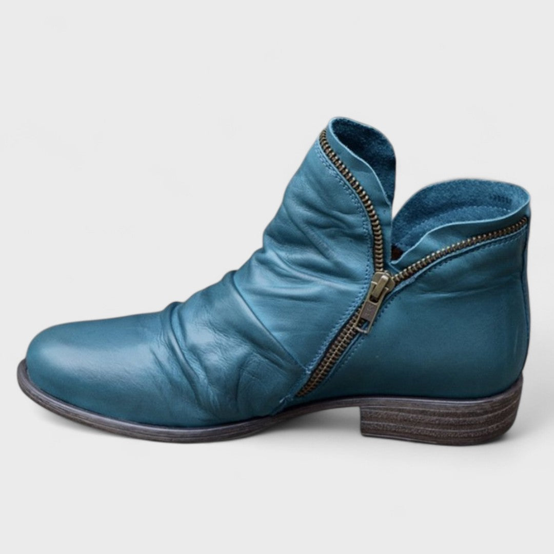 Orthopedic Comfort Ankle Boots | Supportive Block Heel Boots