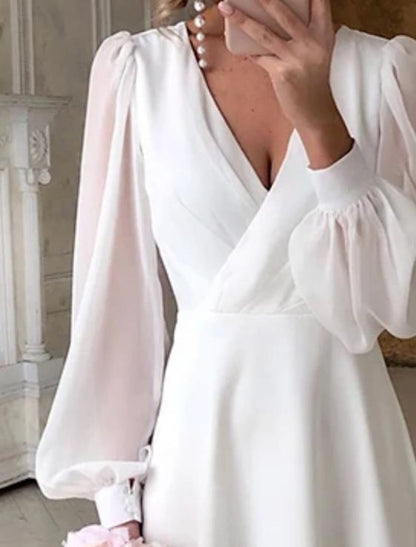 Wedding Dress | Long-Sleeve Flowing Bridal Dress