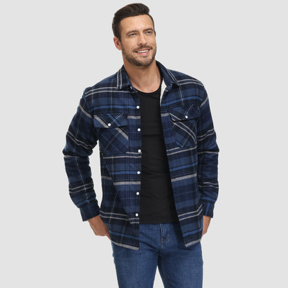 Shirt Jacket | Sherpa-Lined Check Overshirt